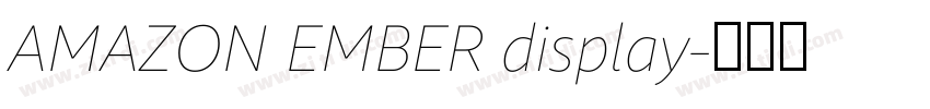 AMAZON EMBER display字体转换